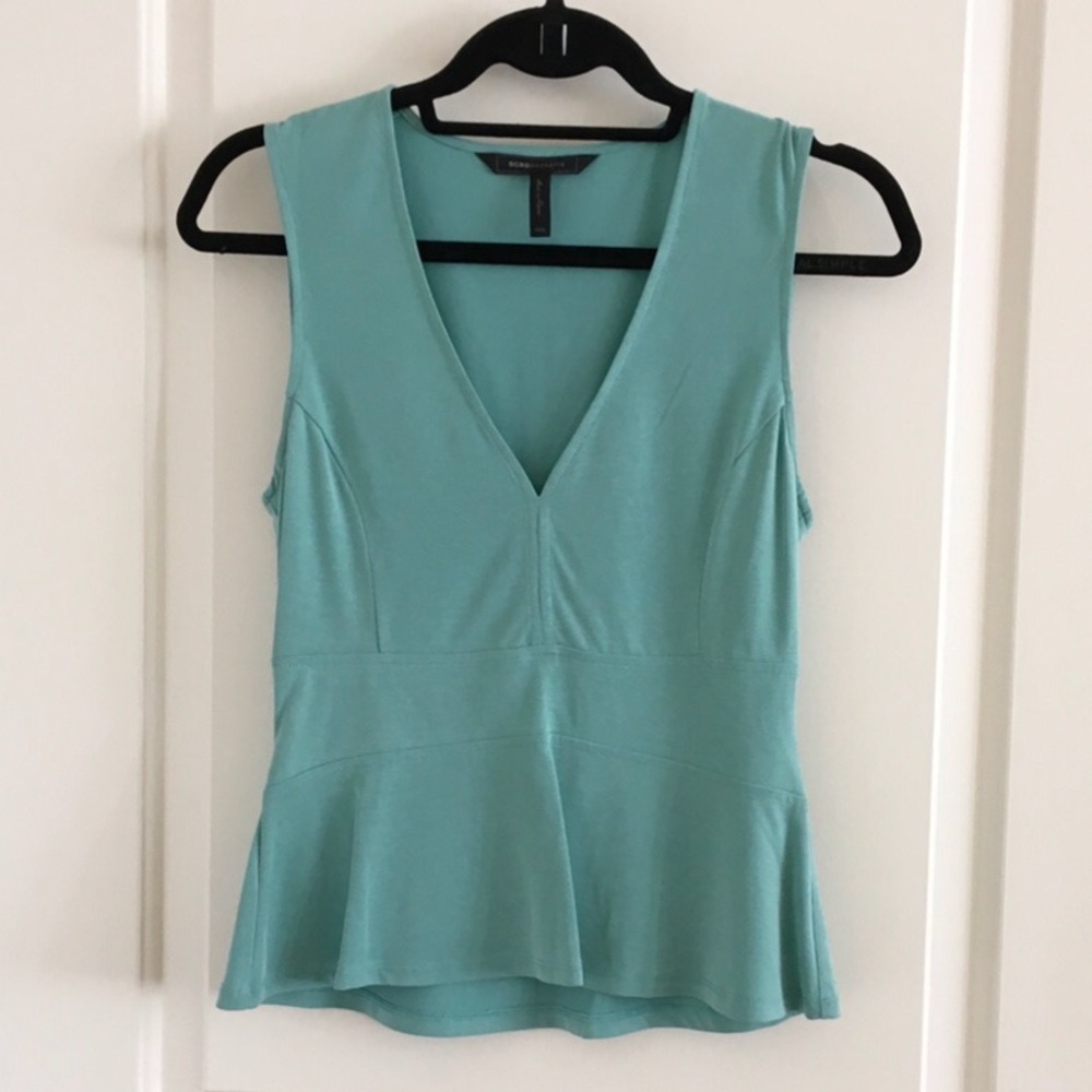 BCBG green top, new without tags size xxs